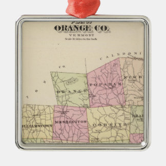 Adorno Metálico Plan del Condado de Orange en Vermont