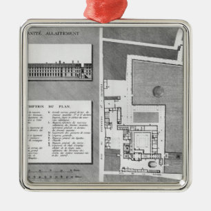 Adorno Metálico Plan del Port-Royal de Maternite