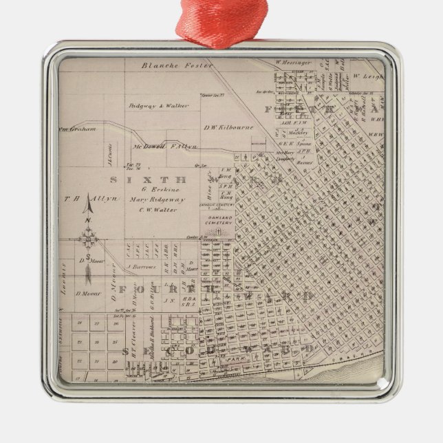 Adorno Metálico Planes de Keokuk, ciudad del bosque (Frente)