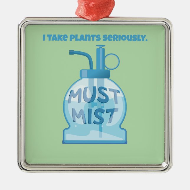 Adorno Metálico Plant mister misting pot plants (Frente)