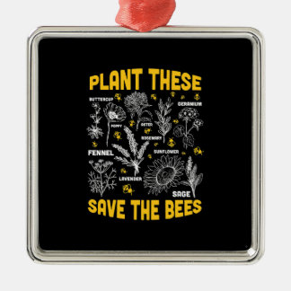 Adorno Metálico Plantar esto salva a las abejas