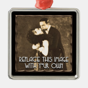 Adorno Metálico Plantilla de marco de cobre