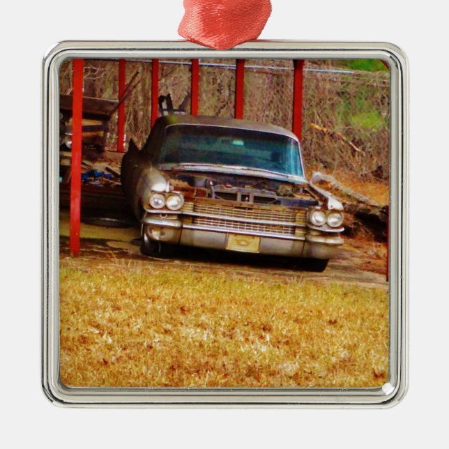 Adorno Metálico Plata 1963 Sadan Deville (Frente)