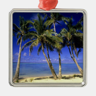 Adorno Metálico Playa de arena fina Islas Cook 4