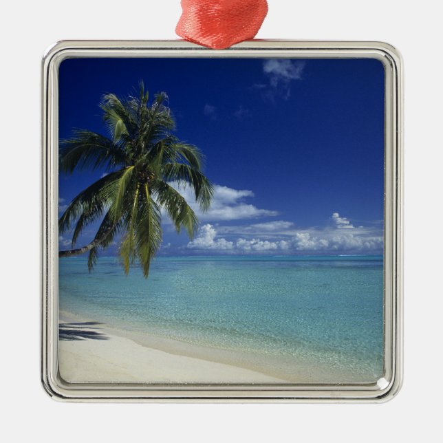 Adorno Metálico Playa de Matira en la isla de Bora, (Frente)