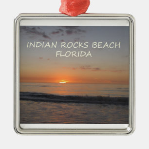Adorno Metálico Playa de Rocas Indias Florida Sunset