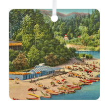 Playa del río ruso vintage