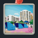 ADORNO METÁLICO PLAYA DEL SUR, MIAMI, LA FLORIDA<br><div class="desc">PLAYA DEL SUR,  pintura digital de MIAMI,  la FLORIDA de Inge Lewis. Encuentre artículos más a juego en la tienda de ingeinc.com.</div>