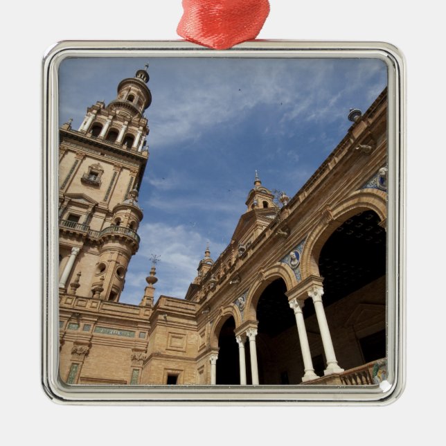 Adorno Metálico Plaza de España, Sevilla, Andalucía, España (Frente)