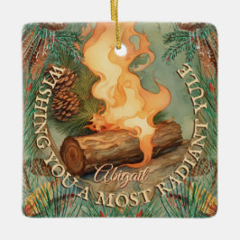 Adorno Metálico Plaza de sol radiante Yule e invierno