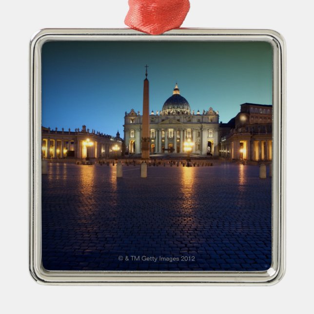 Adorno Metálico Plaza San Pedro, Roma, Italia (Frente)