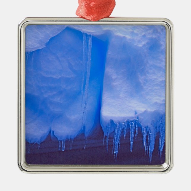 Adorno Metálico Pleno cementerio de Iceberg, Antártida:Azul (Frente)