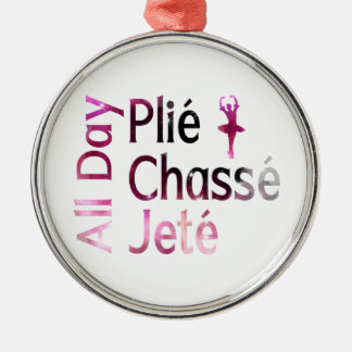 Adorno Metálico Plie, Chasse, Jete Todo el Día ~ Diseño de Ballet