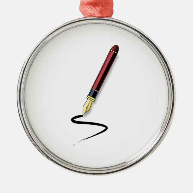 Adorno Metálico Pluma (Frente)