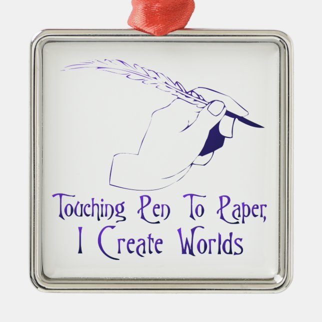 Adorno Metálico Pluma a empapelar (Frente)