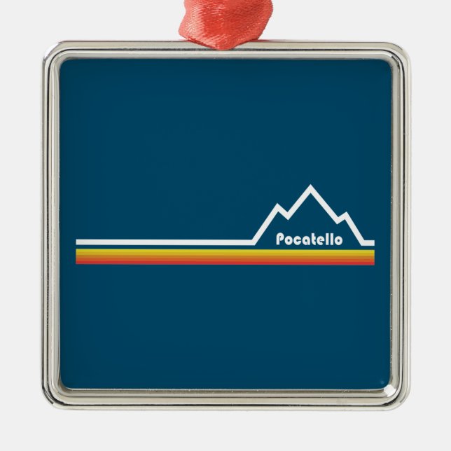 Adorno Metálico Pocatello Idaho (Frente)