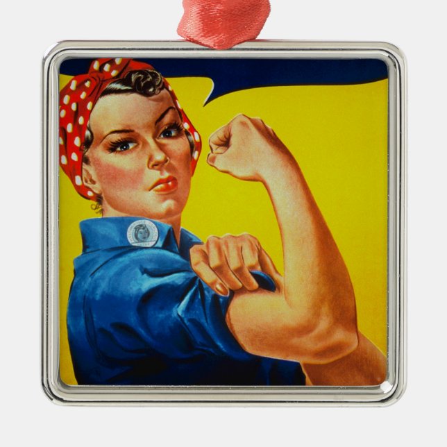 Adorno Metálico Podemos hacerlo Rosie the Riveter (Frente)