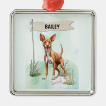 Podenco Faraónico Acuarela Perro Personalizado