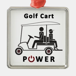 Adorno Metálico Poder del carro del Descr-Golf (negro con rojo)