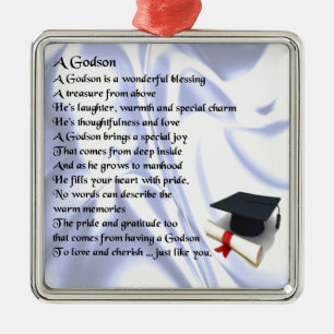 Adorno Metálico Poema de Godson - Diseño de graduación