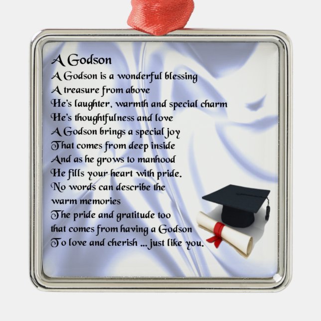 Adorno Metálico Poema de Godson - Diseño de graduación (Frente)