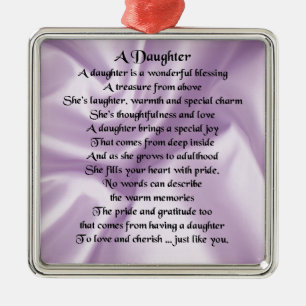 Adorno Metálico Poema de la hija - Seda Lilac