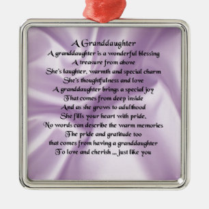 Adorno Metálico Poema de    la nieta lilac