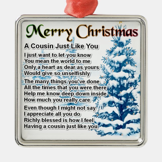 Adorno Metálico Poema del primo - diseño del navidad (Frente)