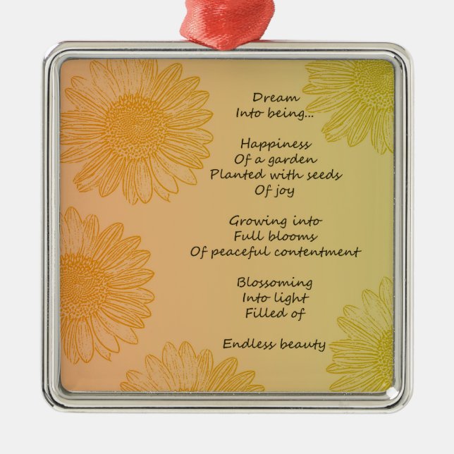 Adorno Metálico Poema ideal (Frente)