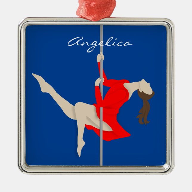 Adorno Metálico Pole Fitness (Frente)