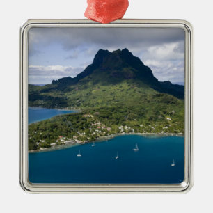 Adorno Metálico Polinesia Francesa, Bora Bora. Vista aérea de
