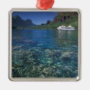 Adorno Metálico Polinesia Francesa, Moorea. Bahía de Cooks. Crucer