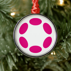 Adorno Metálico Polkadot