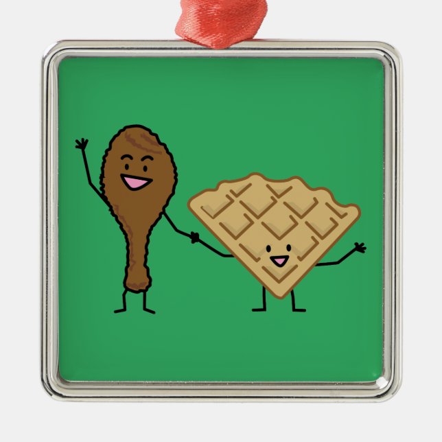 Adorno Metálico Pollo y galletas americanos y el cocinar (Frente)