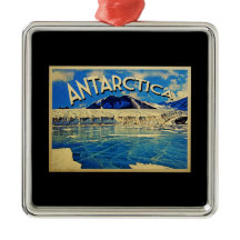 Polo Sur de la Antártida Vintage