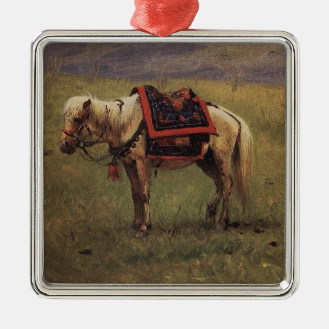 Adorno Metálico Pony Himalaya (Caballo pequeño) (Vasily Vereshchag (Frente)