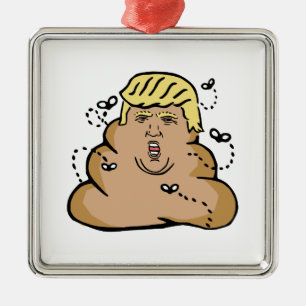Adorno Metálico poop donald trump