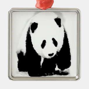 Adorno Metálico Pop Art Baby Panda