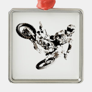 Adorno Metálico Pop Art Motocross Motoryle Sport