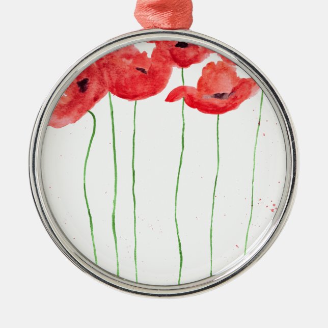 Adorno Metálico Poppies (Frente)