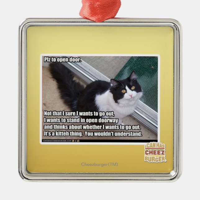 Adorno Metálico Por favor, abra la puerta (Frente)