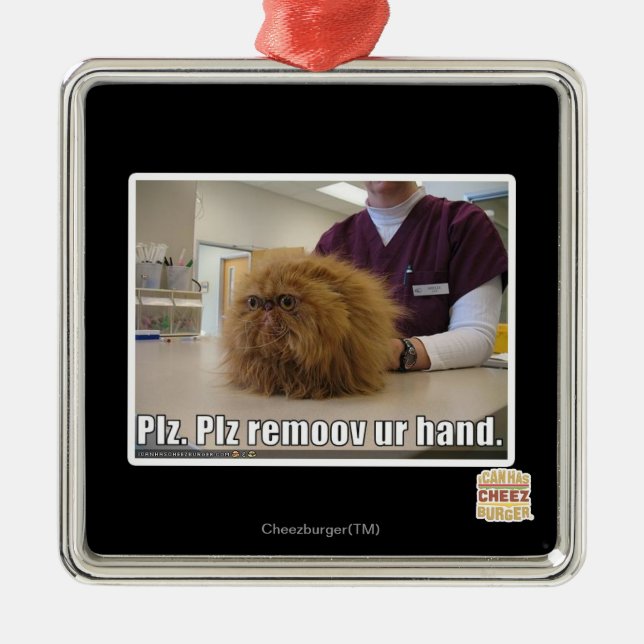 Adorno Metálico Por favor remoov su mano (Frente)