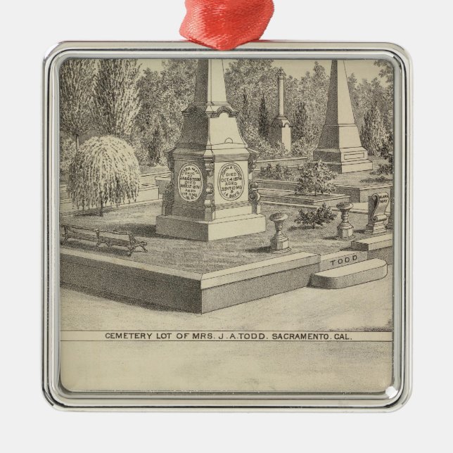 Adorno Metálico Porción Sacto, arbolado del cementerio del res (Frente)