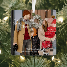 Adorno Metálico Portada de la revista New Home Family para Navidad