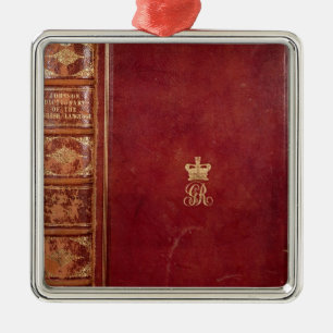 Adorno Metálico Portada del diccionario de Johnson