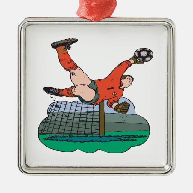 Adorno Metálico Portero del fútbol (Frente)