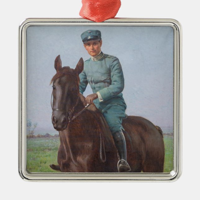 Adorno Metálico Portrait of Attilio Triboletti (Cavalry Soldier) (Frente)