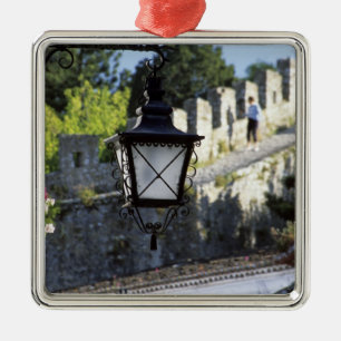 Adorno Metálico Portugal, Obidos. Farola de hierro y siglo XIV