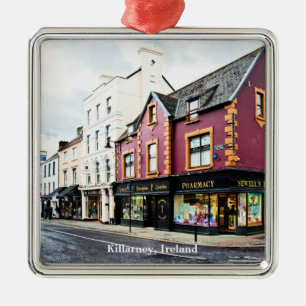 Adorno Metálico Postal de Killarney, Irlanda vista de calle