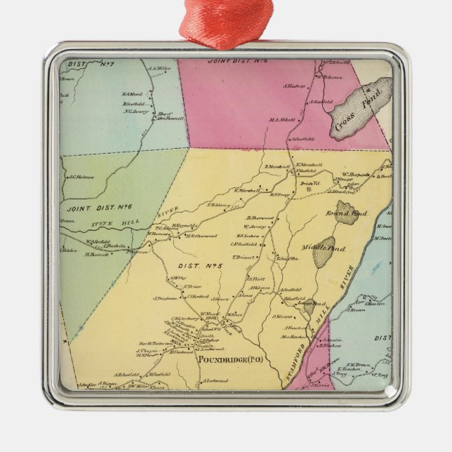 Adorno Metálico Poundridge, ciudad (Frente)